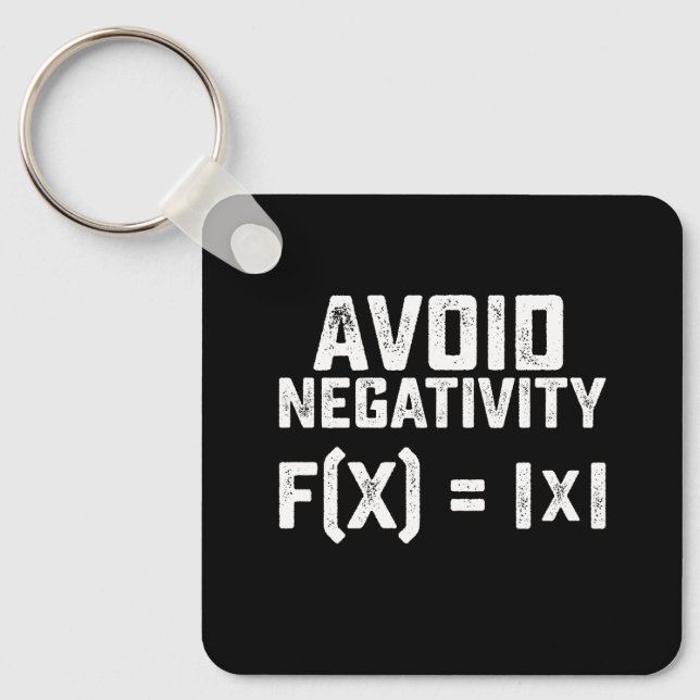 Llavero Evitar la ecuación matemática divertida (Anverso)