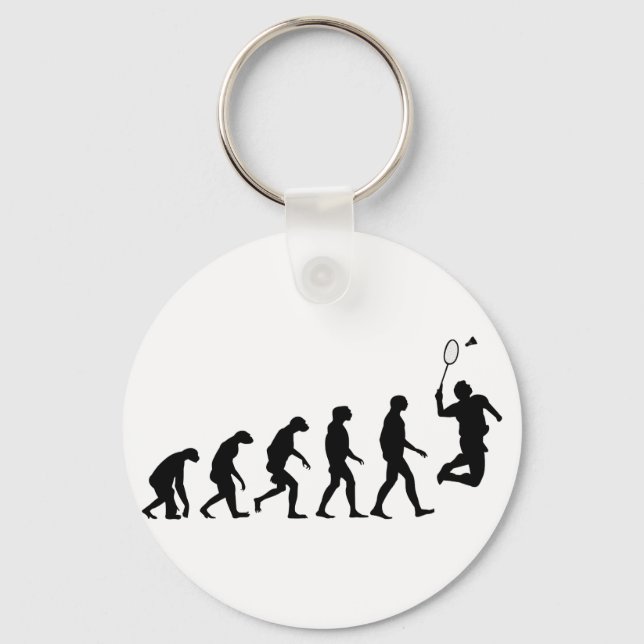 Llavero Evolución de Badminton (Anverso)