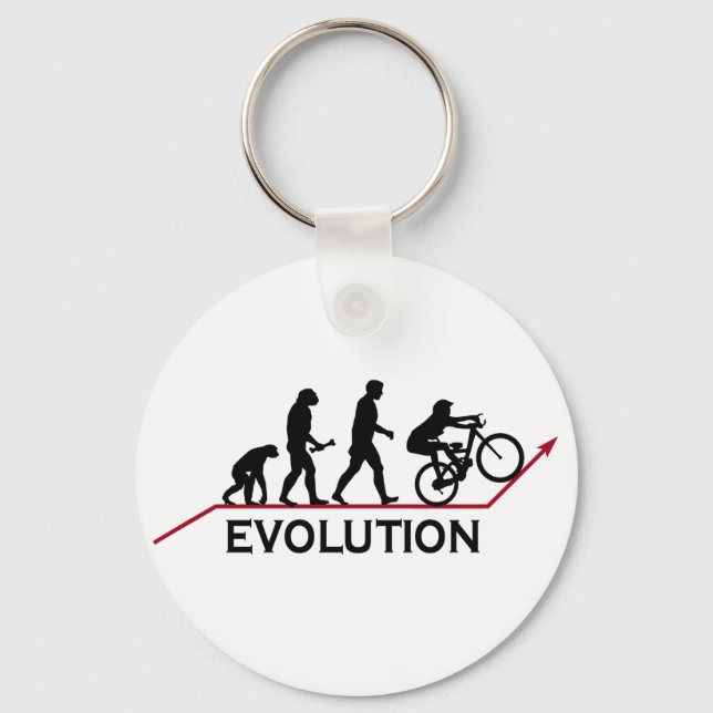 Llavero Evolución de la bicicleta de montaña (Anverso)