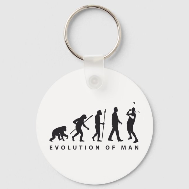 Llavero evolution badminton (Anverso)