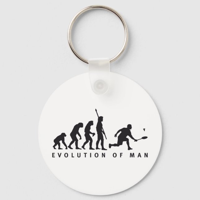 Llavero evolution badminton (Anverso)