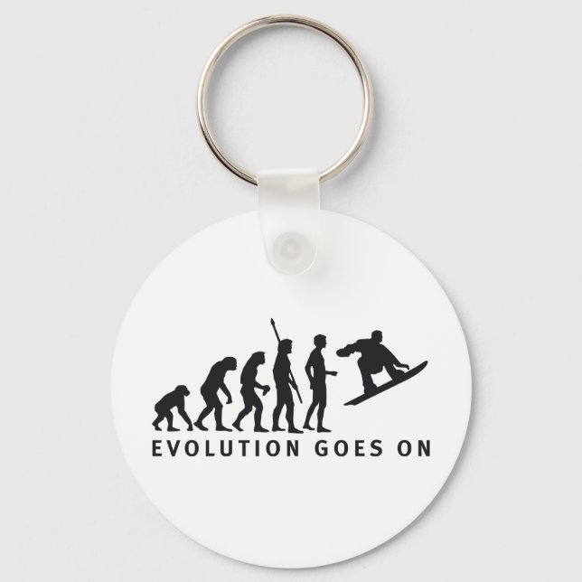 Llavero evolution snowboard (Anverso)