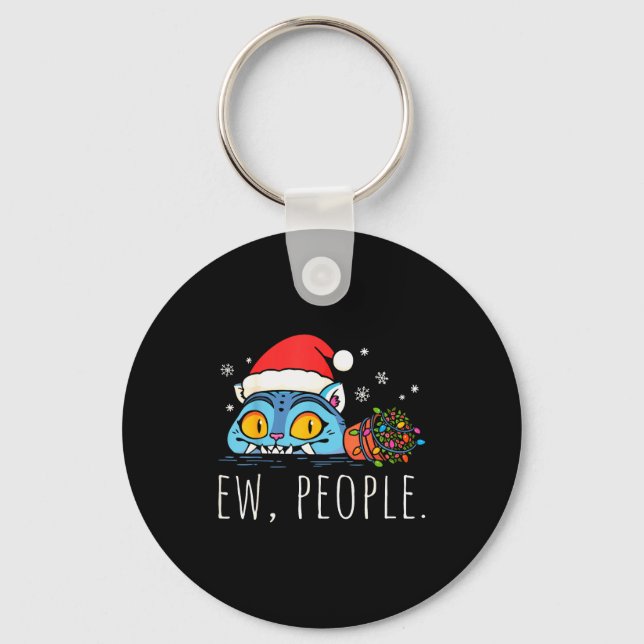 Llavero Ew People Christmas Funny Tiger Sarcastic Humor In (Anverso)