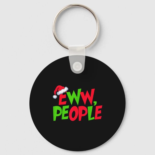 Llavero Eww People Santa Hat Funny Christmas Mens Womens K (Anverso)
