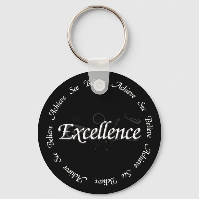 Llavero Excelencia - ver creer en lograr (Anverso)