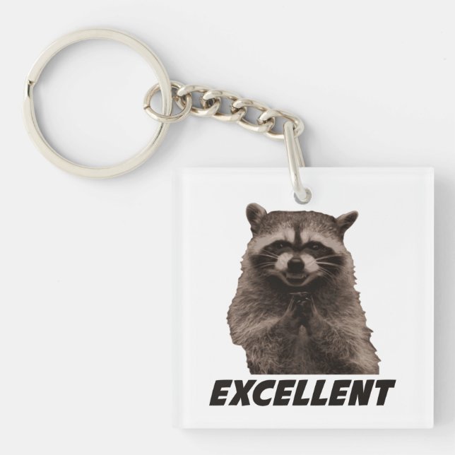 Llavero Excelente pervertido Raccoon (Frente)