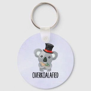 Llavero Excesivamente poun lindo Koala en el sombrero supe