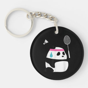 Llavero Exhausto badminton panda divertido lindo