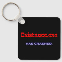 Existence.exe | Colgante de Metal de Glitch Existe