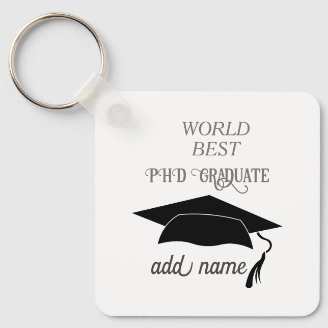 Llavero Éxito académico de la celebración de los graduados (Anverso)