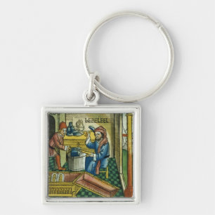 Llavero Éxodo 31 2-8 Bezalel y Oholiab que hacen la arca o