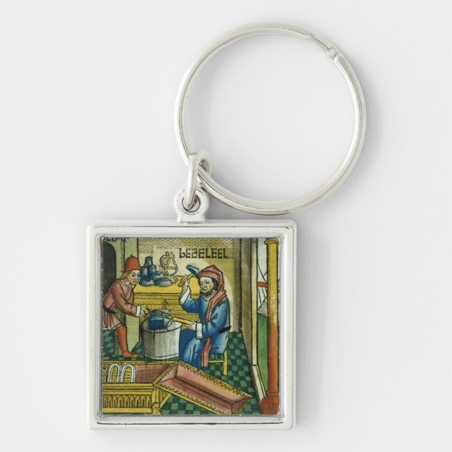 Llavero Éxodo 31 2-8 Bezalel y Oholiab que hacen la arca o (Frente)