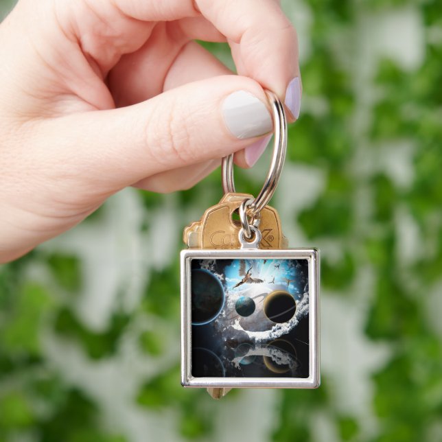 Llavero Exoplanetas y Tierra (Mano)