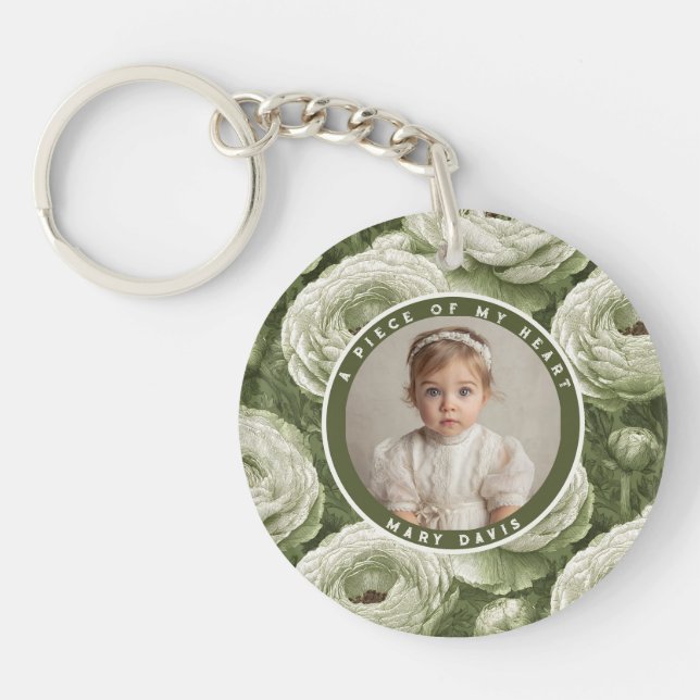 Llavero Exotic Christmas Gifts For Men Custom Ranunculus (Frente)