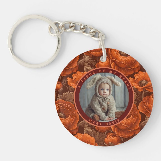 Llavero Exotic remembrance gift Custom Ranunculus (Frente)