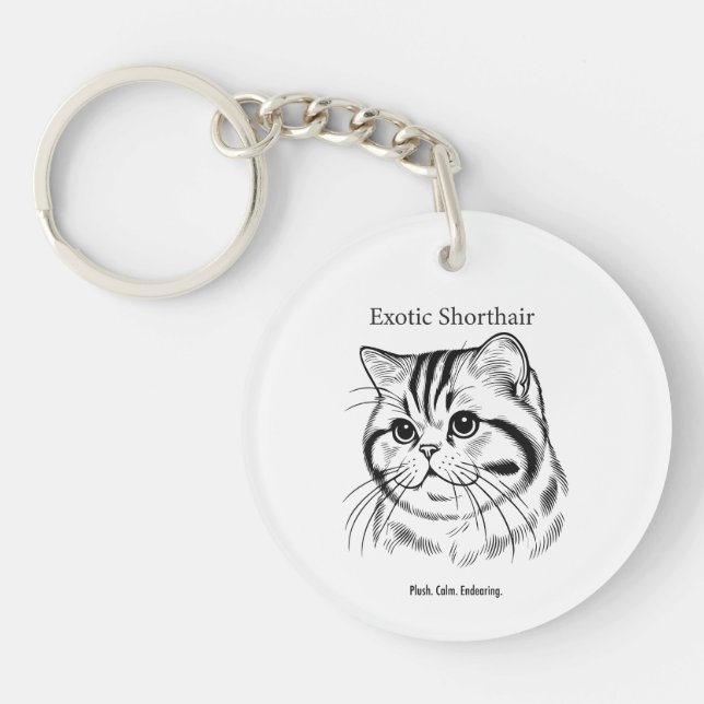 Llavero Exotic Shorthair Portrait (Frente)
