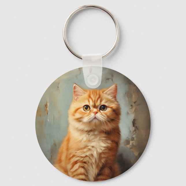 Llavero Exótico Shorthair cat (Anverso)