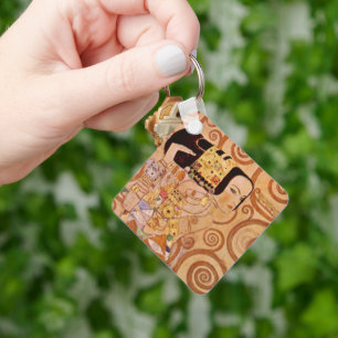Llavero Expectación de Klimt Arte Nouveau Victoriano Antig