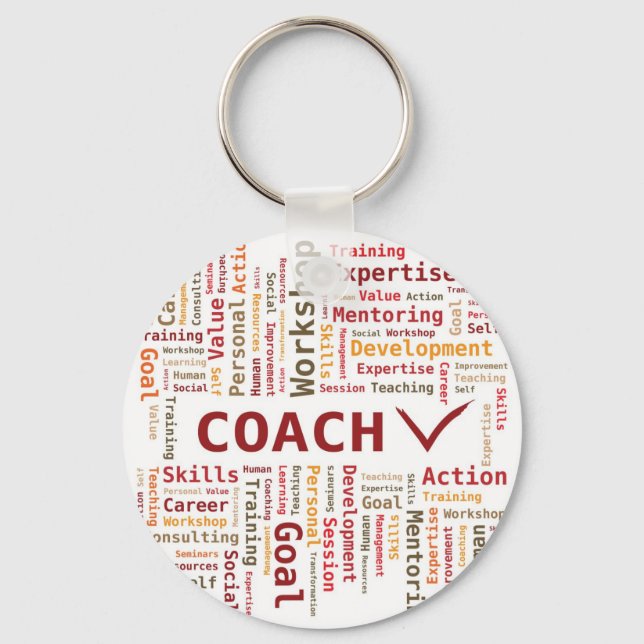 Llavero Experiencia en habilidades de entrenador de nube d (Anverso)