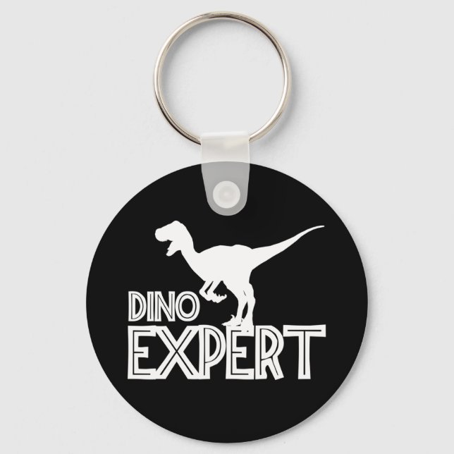 Llavero Experto en Dino - amantes de los dinosaurios (Anverso)