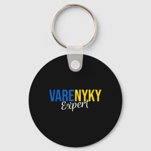 Llavero Experto en Varenyky Apoya Bandera de Ucrania Amor