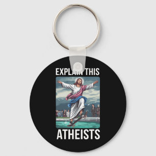 Llavero Explica Esto Ateo Jesús Patineta Divertido Me