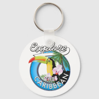 Llavero Explora el parche de viaje del Caribe.
