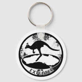 Llavero Explorador australiano en grunge
