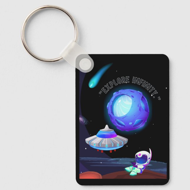 Llavero Explorar infinito (Anverso)