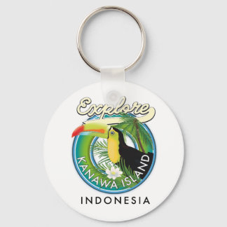 Llavero explorar la isla kanawa indonesia