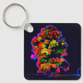 Llavero Explosión de árbol neón