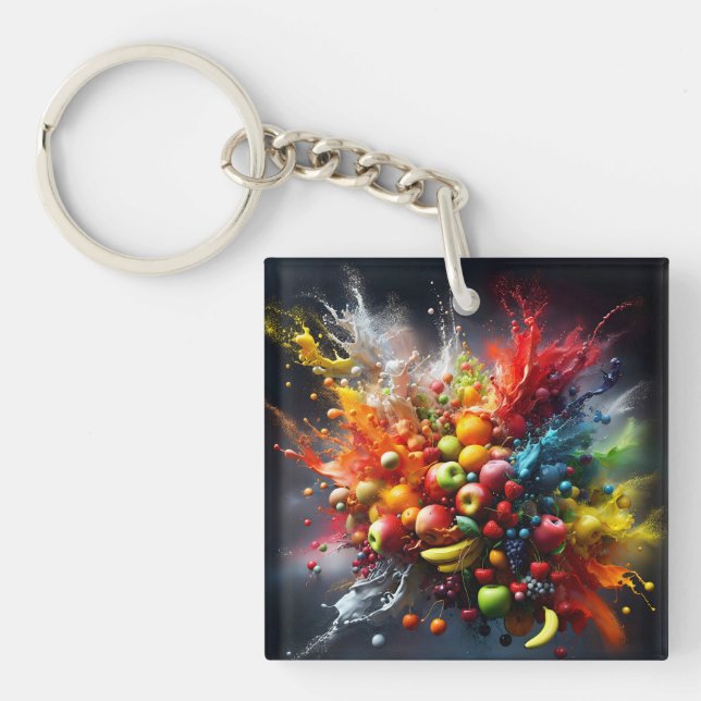Llavero Explosión de frutas (Frente)