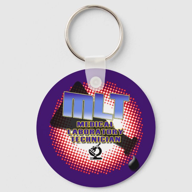 Llavero EXPLOSIÓN Técnico de Laboratorio Médico MLT (Anverso)