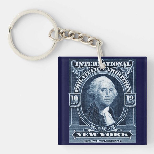 Llavero Exposición Filatélica de Nueva York de 1913 (Frente)