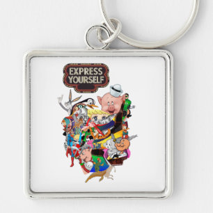 Llavero Exprésate Arte Pop Vintage