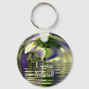 Llavero Exprese usted mismo - Árbol surreal Bonzi