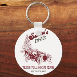 Llavero Expreso Vintage de Navidad de Santa