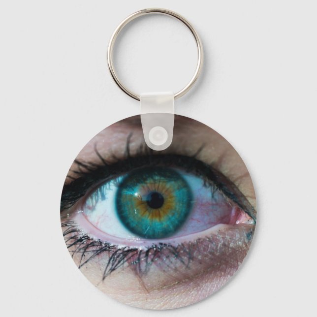 Llavero Exquisito cierre de ojos verdes regalo de foto sur (Anverso)