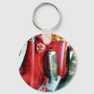 Llavero Extinguidor de incendios en camión de bomberos
