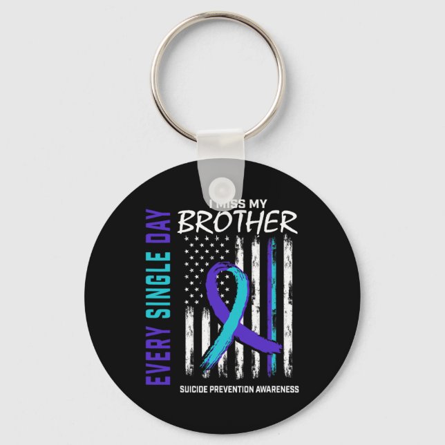 Llavero Extraño Mi Hermano Ame De Prevención De Conciencia (Anverso)