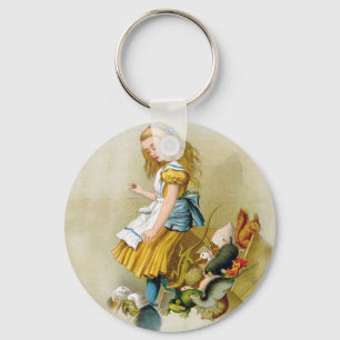 Llavero Extremidades de Alicia sobre la caja del jurado en