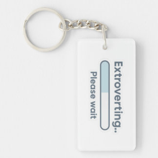 Llavero Extroverting.. Please Wait funny