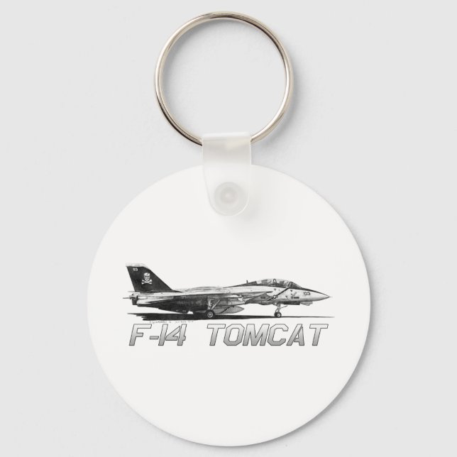 Llavero F14 Tomcat VF-103 Jolly Rogers - dibujo (Anverso)