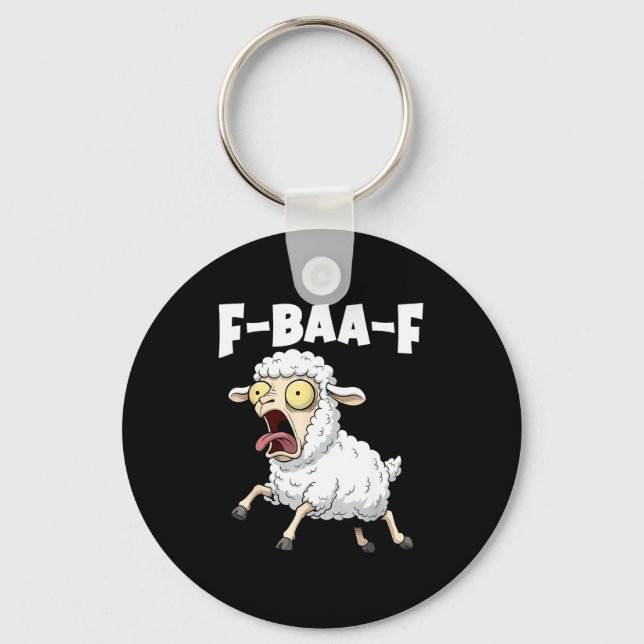 Llavero F-baa-f Meme – Funny Screaming Meme Graphic  (Anverso)