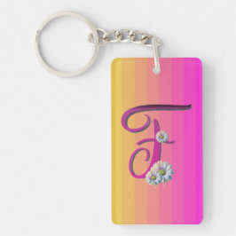 Llavero F Cadena de clave inicial