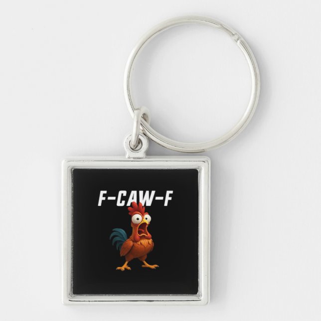Llavero F-Caw-F Chicken Funny Chicken F-Caw-F Gear Retro C (Frente)