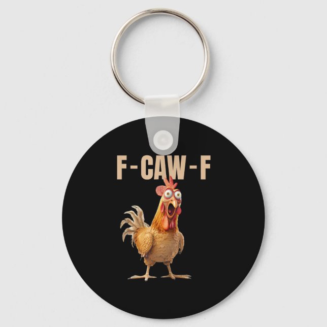 Llavero F-Caw-F Chicken Vintage Style (Anverso)
