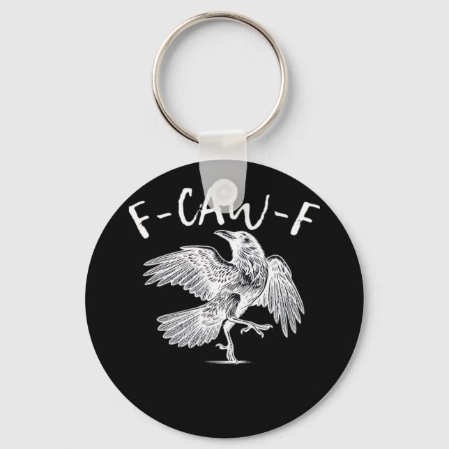 Llavero F-Caw-F Clásico Cuervo Retro (Anverso)