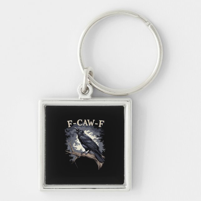 Llavero F-Caw-F Funny Bird Crow Creative Casual (Frente)