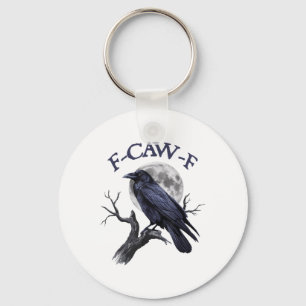 Llavero F-caw-f Funny Black Bird Black Crow